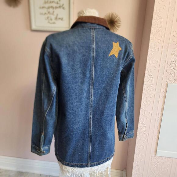 EUC Land of Loons Unique moose crossing embroidered Small jacket coat - Picture 3 of 8